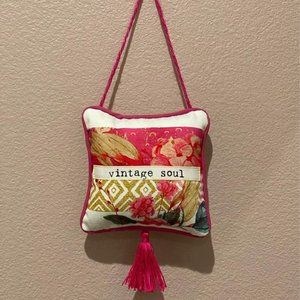 NWT Vintage Soul Hanging Pillow